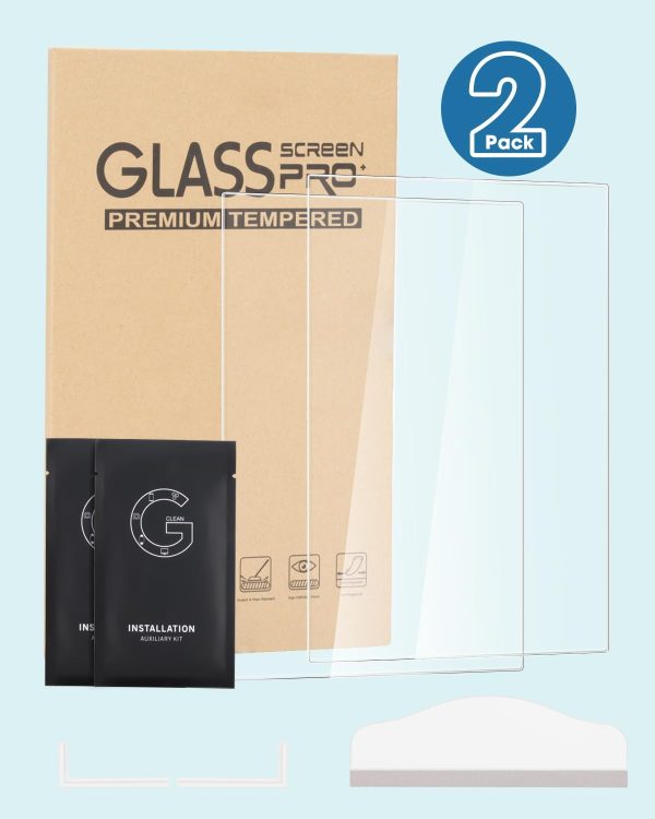 2 Pcs Tempered Glass Screen Protector for Skylight Calendar 15 Inch - High strength 9H Hardness Tempered Glass - HD Clear, Anti-Scratch - Image 6