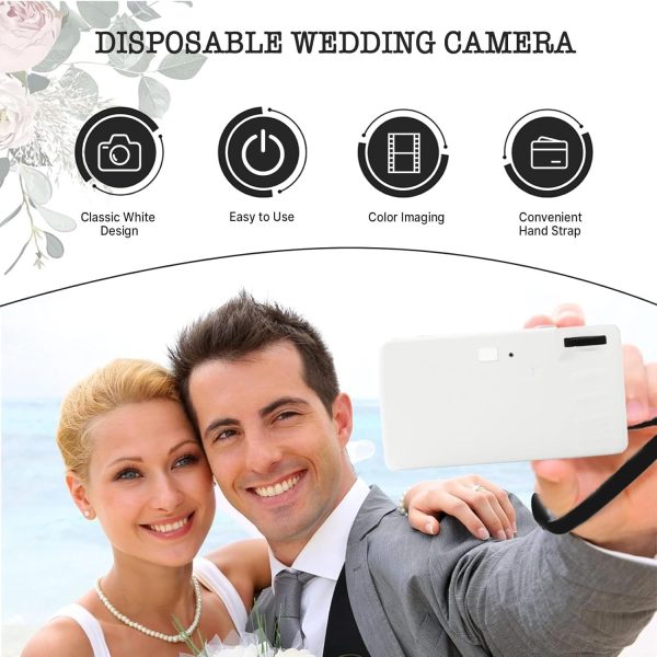 8 Pack of Disposable Cameras for Wedding Bulk Single Use Flash 35mm 17 Film 200 ISO Film Camera for Birthday Concert Travel Anniversary Party Supplies - Image 4